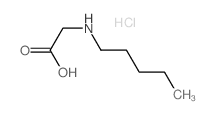 Glycine,N-pentyl-, hydrochloride (7CI,8CI,9CI) Structure