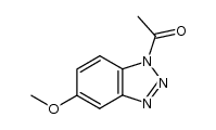 1-acetyl-5-methoxy-1H-benzo[1,2,3]triazole Structure