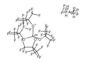 [Ag(η2-P4)2][Al(OC(CF3)3)4]结构式
