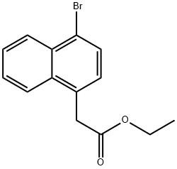 ethyl 2-(4-bromonaphthalen-1-yl)acetate Structure