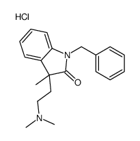 2-(1-benzyl-3-methyl-2-oxoindol-3-yl)ethyl-dimethylazanium,chloride Structure