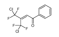 4-chloro-3-[chloro(difluoro)methyl]-4,4-difluoro-1-phenylbut-2-en-1-one结构式