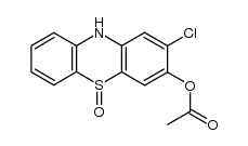 3-acetoxy-2-chloro-10H-phenothiazine 5-oxide结构式