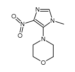 1-methyl-5-morpholino-4-nitroimidazole结构式
