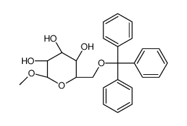 METHYL-6-O-TRIPHENYLMETHYL-BETA-D-GALACTOPYRANOSIDE结构式