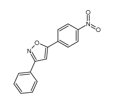 3-phenyl-5-p-nitrophenylisoxazole结构式