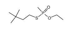Methylthiophosphonsaeure-O-ethylester-S-(3,3-dimethyl-butylester)结构式
