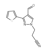3-(4-甲酰基-3-噻吩-2-基-1H-吡唑-1-基)丙腈图片