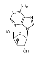 9-(3'-Bromo-3'-deoxy-β-D-xylofuranosyl)adenine Structure