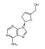 [5-(6-amino-purin-9-yl)-4,5-dihydro-furan-2-yl]-methanol结构式