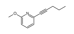 Pyridine, 2-methoxy-6-(1-pentynyl)- (9CI) Structure