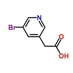 (5-Bromo-3-pyridinyl)acetic acid structure