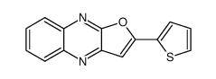 2-(thien-2-yl)furo[2,3-b]quinoxaline结构式