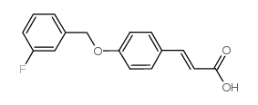 3-[4-[(3-fluorophenyl)methoxy]phenyl]prop-2-enoic acid结构式