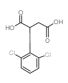 2-(2,6-dichlorophenyl)butanedioic acid Structure