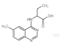 2-[(6-methylquinazolin-4-yl)amino]butanoic acid,hydrochloride Structure