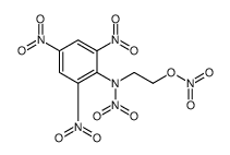 2-[Nitro(2,4,6-trinitrophenyl)amino]ethyl nitrate Structure