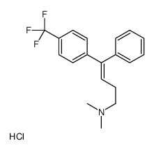 (Z)-N,N-dimethyl-4-phenyl-4-[4-(trifluoromethyl)phenyl]but-3-en-1-amine,hydrochloride结构式