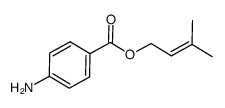 3-methylbut-2-enyl 4-aminobenzoate结构式