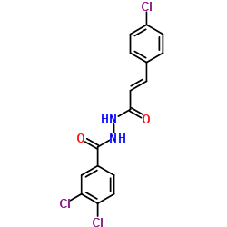 3,4-Dichloro-N'-[(2E)-3-(4-chlorophenyl)-2-propenoyl]benzohydrazide Structure