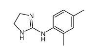 N-(2,4-dimethylphenyl)-4,5-dihydro-1H-imidazol-2-amine结构式