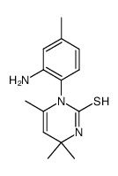 1-(2-amino-4-methyl-phenyl)-4,4,6-trimethyl-3,4-dihydro-1H-pyrimidine-2-thione Structure