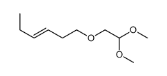 (Z)-1-(2,2-dimethoxyethoxy)hex-3-ene结构式