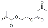 Butanoic acid, 3-oxo-, 2-((2-methyl-1-oxo-2-propenyl)oxy)ethyl ester structure