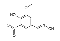 4-hydroxy-3-methoxy-5-nitro-benzaldehyde-oxime Structure