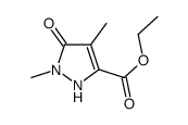 ethyl 2,4-dimethyl-3-oxo-1H-pyrazole-5-carboxylate结构式