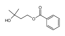 3-hydroxy-3-methylbutyl benzoate结构式