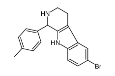 6-bromo-1-(4-methylphenyl)-2,3,4,9-tetrahydro-1H-pyrido[3,4-b]indole Structure