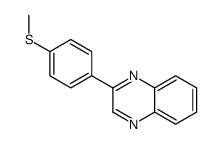 2-(4-methylsulfanylphenyl)quinoxaline结构式