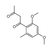 1-(2,4-dimethoxy-6-methylphenyl)butane-1,3-dione结构式