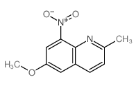 Quinoline, 6-methoxy-2-methyl-8-nitro- picture