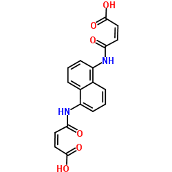 3-[5-(3-CARBOXY-ACRYLOYLAMINO)-NAPHTHALEN-1-YLCARBAMOYL]-ACRYLIC ACID structure