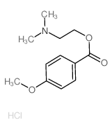 2-dimethylaminoethyl 4-methoxybenzoate结构式