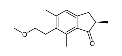 (R)-2,3-Dihydro-6-(2-methoxyethyl)-2,5,7-trimethyl-1H-inden-1-one结构式
