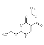 ethyl 2-ethylsulfanyl-4-oxo-3H-pyrimidine-5-carboxylate structure