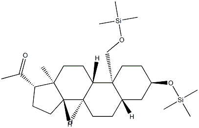 3α,19-Bis[(trimethylsilyl)oxy]-5α-pregnan-20-one结构式