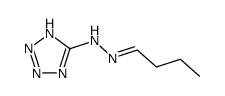 butyraldehyde (1(2)H-tetrazol-5-yl)-hydrazone Structure