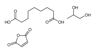 furan-2,5-dione,nonanedioic acid,propane-1,2-diol Structure