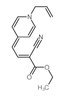 ethyl 2-cyano-4-(1-prop-2-enylpyridin-4-ylidene)but-2-enoate Structure
