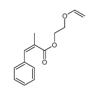 2-ethenoxyethyl 2-methyl-3-phenylprop-2-enoate结构式