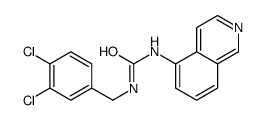 1-[(3,4-dichlorophenyl)methyl]-3-isoquinolin-5-ylurea Structure