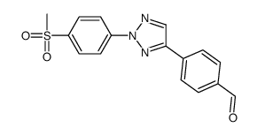 4-[2-(4-methylsulfonylphenyl)triazol-4-yl]benzaldehyde结构式