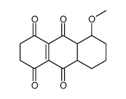 5-methoxy-2,3,5,6,7,8,8a,10a-octahydroanthracene-1,4,9,10-tetrone Structure
