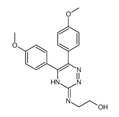 2-[[5,6-bis(4-methoxyphenyl)-1,2,4-triazin-3-yl]amino]ethanol Structure