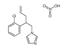 1-[2-(2-chlorophenyl)pent-4-enyl]imidazole,nitric acid Structure