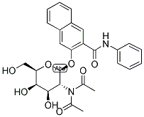 1-(NAPHTHOL AS BI)-N-ACETYL-BETA-D-GALACTOSAMINIDE结构式